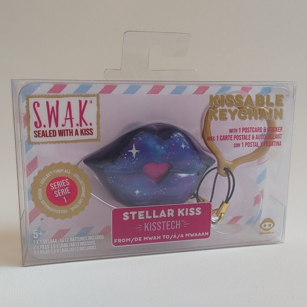 S.W.A.K Sealed With A Kiss Interactive Kissable Key Chain Series 1 BNIP Sealed